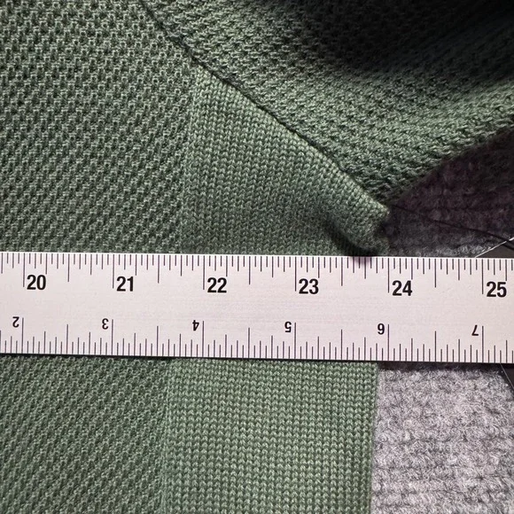 RHONE‎ The Turn Golf V Neck Sweater Mens XL Jungle Green Textured Knit